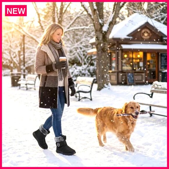 Waterproof Snow Boots, Non-Slip, Warm Winter Booties for Women - Picture 3 of 8